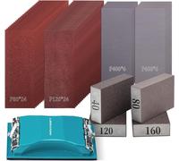 Sand Paper 65PCs, Sandpaper for Wood, 80-600 Grit Sandpaper Assortment Kit with