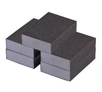 Sand papersha 5-Pack Reusable Sanding Sponges for Wood, Metal, Walls - Wet/Dry Polishing Blocks(60grit)