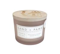 Sand + Paws Scented Candle - Ocean & Sea Salt -Luxurious Air Freshening Jar Candles Neutralize pet Odors and Enhance Home décor - 100% Cotton Lead-Free Wicks - 12 oz