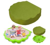 Sand Pit Shell Cover Green Sandpit Covers Waterproof Protection Cover Sandbox for Sandpit Pool Sand Box Garden Furniture 39.4 x 6 Inch Tarpaulin 210D Oxford Fabric