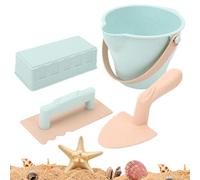 Sand Play Set, Ice Cream Bucket Toy Set, Trowel Mold Outdoor Sandbox Kit, Creative Beach Play Tools, Portable Kids Beach Toys, Boys Girls Outdoor Fun Sets for Seaside Playground Pool Lake Travel Use