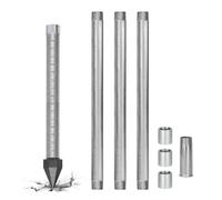 Sand Point Well Kit-Heavy Duty 1.25 Inch NPT Standard Connection-Drive Well Point,Optimized 36 Inch Intake Area for High Pressure Flow-Water Well Drilling Kit System(4m)