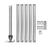 Sand Point Well Kit-Heavy Duty 1.25 Inch NPT Standard Connection-Drive Well Point,Optimized 36 Inch Intake Area for High Pressure Flow-Water Well Drilling Kit System(6m)