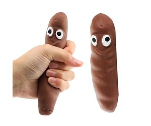 Sand Poo - Pack of 24 - Stretchy Squishy Poo Sensory Toy - Kids Funny Novelty Squishy Fun Stress Relief Toy Christmas Stocking Filler Childs Party Bag Fidget Games