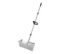 Sand Rake, Durable Sand Rake for Beach Easy to Install, Stainless Steel Sands Crab Shovel with Teeth Wide Basket Sands Detachable Practical Tool for Finding Silver