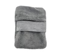 Sand Removal Bag Portable Coral Fleece Beach Sand Remover Skin Friendly Wipe Cleaner Soft Mitts Accessories Suitable for Adult Kids Summer Vacation Ou, Gray, S