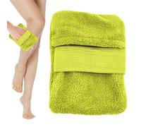 Sand Remover - 2 in 1 Powder Application Beach Cleaning Mitt for Skin and Care | Soft Absorbent with Fabric Sand Removal Glove, Travel Friendly Cleaner for Seaside Pool Lake Use, 14x12x1.5cm