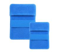 Sand Remover for Beach 2 Pcs Soft Sand Wipe Off Mitts for Beach Portable Sands Remover Cleaner Pouch for Camping, Summer, Travel, Beaches Vacation Essentials Supplies Beaches Must Haves,Blue