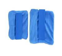 Sand Remover Outdoor Beach Sand Removal Bag Wipe off Velvet Body Cleaner Holiday Camping Remove Dust Towel(2pcs Blue Set)
