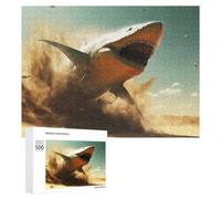 Sand Shark Illustrated Jigsaw Puzzle for Adults, 500 PCS