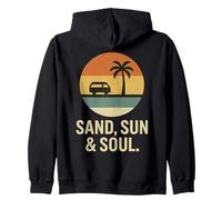 Sand Sun & Soul Sunset Palm Tree Zip Hoodie