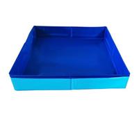 Sand Table for Kids, Eco-Friendly PVC Folding Sand Box with Bright Color, 19.69x19.69x3.15" Portable Fun Tray Sensory Educational Toys for Indoor Outdoor, Tray
