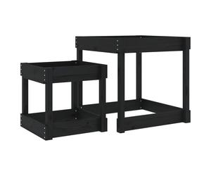 Sand Tables Sandpit and Water Table Play Table 2 pcs Solid Wood Pine vidaXL