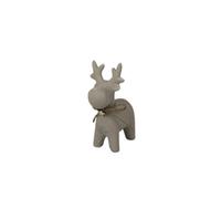 Sand Texture Effect Ceramic Reindeer Decoration 10.8Cm