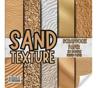 Sand texture scrapbook paper, 8.5x8.5, 10 Designs, 20 Double-Sided Sheets: Desert sand Scrapbooking Paper for Junk Journals, Decorative texture theme ... & Mixed Media, Origami, Collage & Card Making
