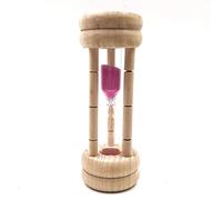 Sand Timer 3 Minutes Hourglass Wooden Egg Timer Clock Kitchen Interior Decoration, Random Color, Sand