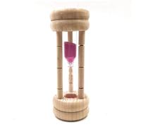 Sand Timer 3 Minutes Hourglass Wooden Egg Timer Clock Kitchen Interior Decoration, Random Color Sand Hourglass 3 Minutes Clock Wooden Kitchen Time