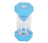 Sand Timer 5 Minutes Drop-proof Hexagonal Hourglass Sandglass Timer for Children Room Birthday Tea Coffee Table Book Shelf School Game Ornament Blue