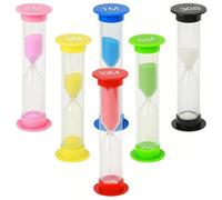 Sand Timer, 6 Colors Hourglass Sandglass Sand Clock(30s/1/2/3/5/10 Min) for Classroom Game Brushing Teeth Home Office Decoration