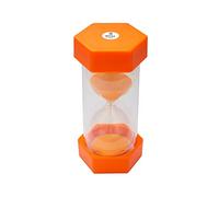 Sand Timer for Kids- 5 Minute Orange-5 inches Hour Glass Acrylic Covered for Classroom, Home & Kids Room - Medium-Single Pack