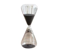 sand timer, hourglass decor, Sand Glass Hourglass Timer 2 pcs Multicolor 5-30 min Clock Home Decoration(Black,15min)
