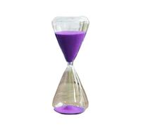 sand timer, hourglass decor, Sand Glass Hourglass Timer 2 pcs Multicolor 5-30 min Clock Home Decoration(Purple,15min)