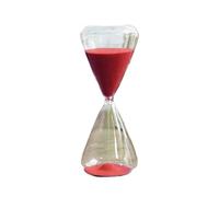 sand timer, hourglass decor, Sand Glass Hourglass Timer 2 pcs Multicolor 5-30 min Clock Home Decoration(Red,30min)