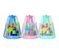 Sand Toy Bag, Large Lightweight Adjustable Drawstring, Mesh Beach Bag Pool Toy Storage, for Boys Girls Vacation Travel Outdoor Summer Swimming Pool Garden Camping