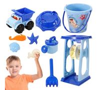 Sand Toy Set | Children Sea Beach Toys with Bucket | Castle Building Water Game with Molds for Over Three Years Old Girls Boys Outdoor Activity