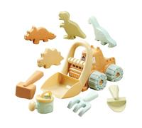 Sand Toys - 10 Piece Sand Digging Play Kit | beach toys | Outdoor ABS Sandcastlë Building Tools for Beach, Garden, Park and Travel | Creative Play Toy Set for Boys and Girls