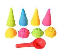 Sand Toys, Bath Toys, Ice Cream Toys for Kids, Outdoor Beach Toys Ice Cream Cones Scoop Set Sand Mold Toy, Beach Toys for Kids 3-10, Travel Toys for Toddlers Boys Girls (Random Color)
