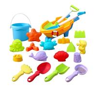 Sand Toys For Kids - 19-Piece Interactive Beach Playset, Sand Castle Building Kit Finish, 286g Lightweight Build + 19 Piece Tool & Mold Set, ABS- For Summer Vacation