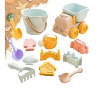 Sand Toys, Fun Playset With Scoops And Vehicle,Beach Castle Construction Set for Children | for Boys and Girls from 3 Years Outdoor Play in the Garden Park Playground