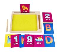 Sand Tray - Sensory Toy 'Alphabet with Sand Writing | Early Education Letter Learning Tools with 36 Cards, Numbers