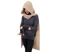 Sand Dune Cape Cloak Desert Wasteland Chani Costume Cosplay Burning Man Festival Shawl Wrap Scarf Post Apocalytic, Sand, One size