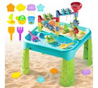 Sand & Water Table 3 in 1 Creativity Toy For Children Garden Toys Play Tray Activity Table Water Play Sandbox Kids Outdoor Sand &Water Play Table