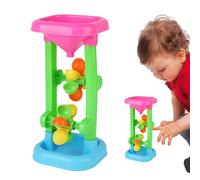 Sand & Water Toys - Double Compartment Scoop Module, Manual Sand Mixing Mechanism | Children Pool for Kids, Boys Groups Entertainment Kit, Approval