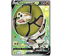 Sandaconda V 184/192 Ultra Rare Pokemon Card (SWSH Rebel Clash) + 1x TitanCards® Toploader