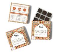 Sandal Bakhoor by Dukhni | 3 boxes x 9 Piece each | Arabic Bakhoor Incense | Sandalwood Blend | Perfect for Prayer Time | To Relax & Meditate | Handmade Traditional recipe