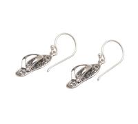 Sandal Shaped Drop Earrings Artistic Vintage Alloy Ear Accessories Comfortable Lightweight Jewelry for Her Holiday Gift Jewelry for Her