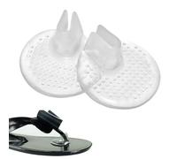 Sandal Toe Protector - Silicone Clear Reusable Non Slip Thong Sandal Guards | Silicone, 20g, Men Women, Home Beach Vacation Shopping Walking, Soft Cushion, Barely There, Long Lasting