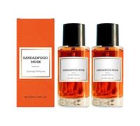 Sandal Wood Pheromone Perfume For Men, 50ml Sandalwood Perfume Spray, Long Lasting Fragrance, Wooden Fragrance Perfumes, Sandal Musk Perfumes For Women Men (2PC)