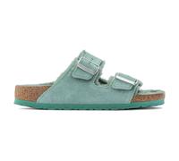 Sandales cuir suède et peau lainée femme Birkenstock Arizona Vert 41