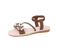 Sandales Espadrilles Femme Confortables éLéGantes Chic BohèMe Sandales StyléEs Avec Perles à La Mode Respirantes Ciabatte Donna SophistiquéEs Pour Voyage