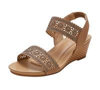 Sandales Ouvertes Femme Confortables éLéGantes Chic BohèMe Sandales StyléEs Avec Perles à La Mode LéGèRes Ciabatte Donna DéContractéEs Pour Sortie