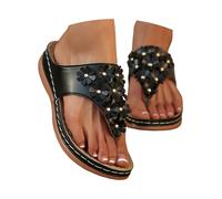 Sandali Donna Estivi Infradito Womens Glitter Flat Sandals Sandals Womens Ladies Flip Flops Summer Flat Leather Sandal Toe Post Bohemian Walking Sandal