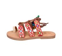 Sandali Tessuto - female - Coral Blue - Flat Sandals - Multicolor - 5 UK - Shoes 5 UK