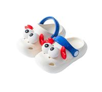 Sandals 44 for Toddlers and Kids, Soft EVA Material with Cute Crab Design, Breathable, Comfortable, Lightweight, Daily Use, Indoor Play and Shoes For Kids, White, 12 UK Child