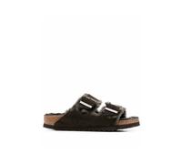 Sandals Arizona Shearling Narrow - female - Birkenstock - Sliders - Brown - 8 UK - Shoes 8 UK