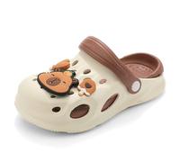 Sandals Athletic Summer Shoes Toddler to Big Kids Chunky Pump Ankle Strap High Heels Dress Open Toe Sandals Duck Slippers Garden & Pool Clogs Slip On for Beach Park Casual (Brown,5)